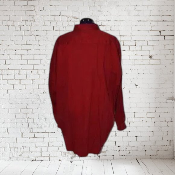 St John's Bay Men's Twill Big & Tall 3XT Red 2 Front Pockets - Picture 4 of 5